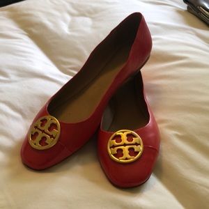 Tory Burch size 10 Chelsea cap-toe ballet flats